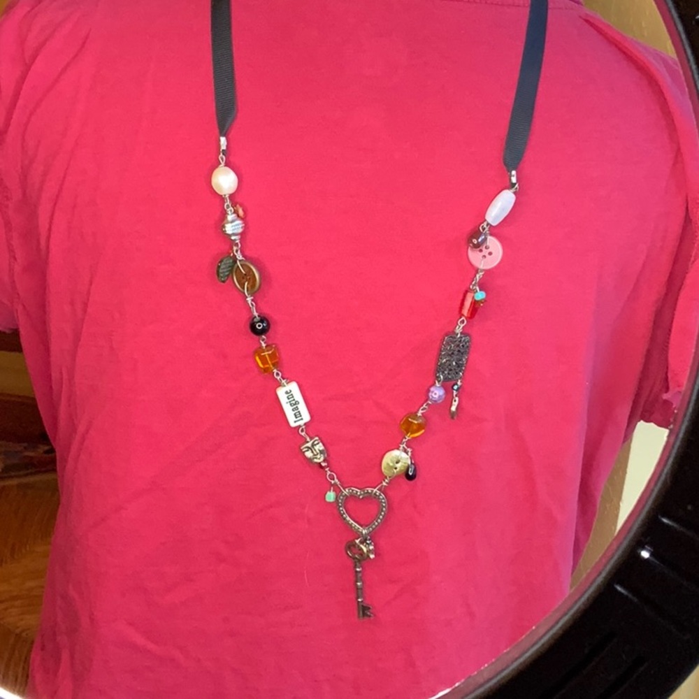 Necklace found objects